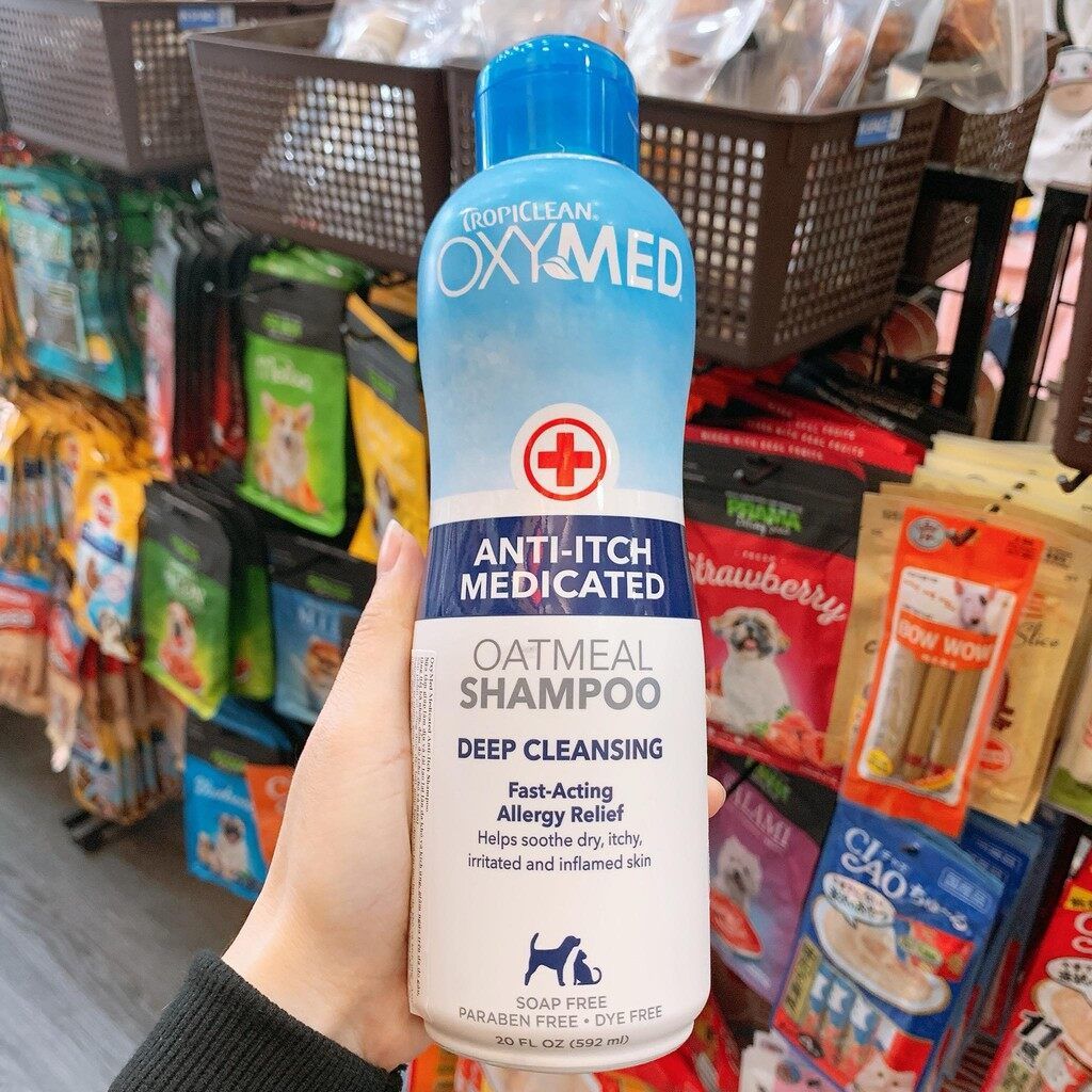 TROPICLEAN Sữa tắm trị ngứa, trị viêm da cho thú cưng - 592ml - Hàng nhập khẩu