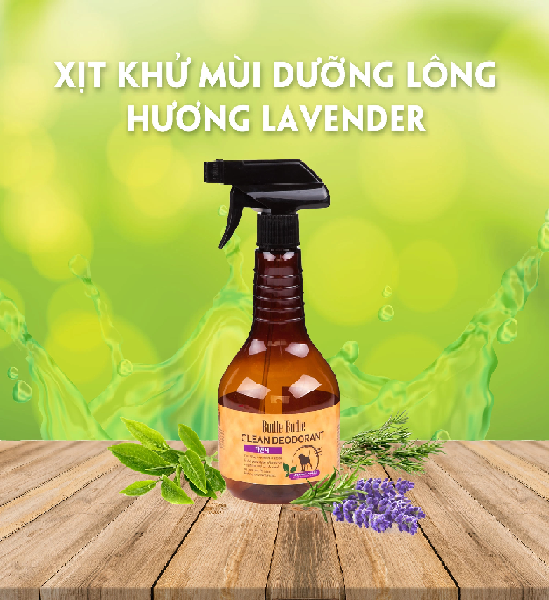 Budle'Budle - Xịt Khử Mùi Dưỡng Lông Dành Cho Thú Cưng 530ml