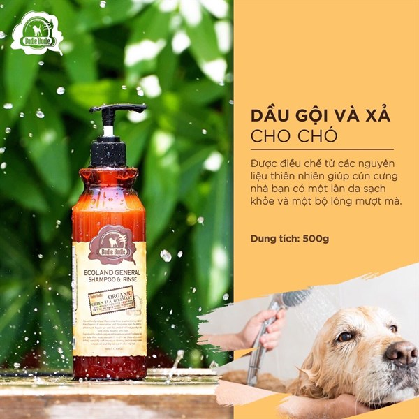 Budle'Budle Dầu gội và xả cho chó đủ loại - 500ml