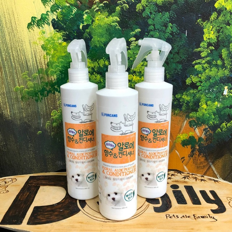 FORCANS (300ml) Nước Hoa Khử Mùi Và Làm Mềm Lông Cho Chó Mèo