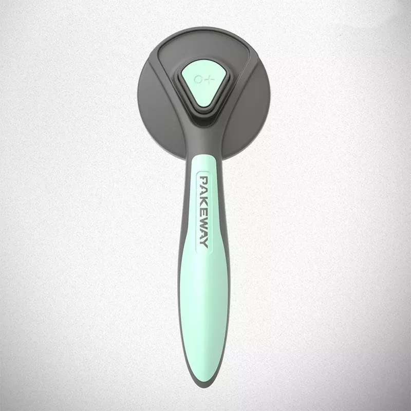 Lược chải lông thú cưng tròn có nút bấm lấy lông PAKEWAY