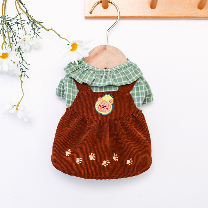 Áo cho thú cưng, đầm vải nhung nhiều kích cỡ