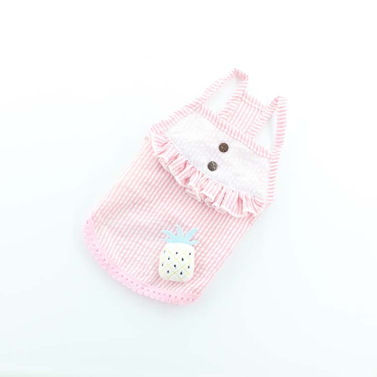 Áo cho thú cưng, áo sọc hình dứa nhiều kích cỡ