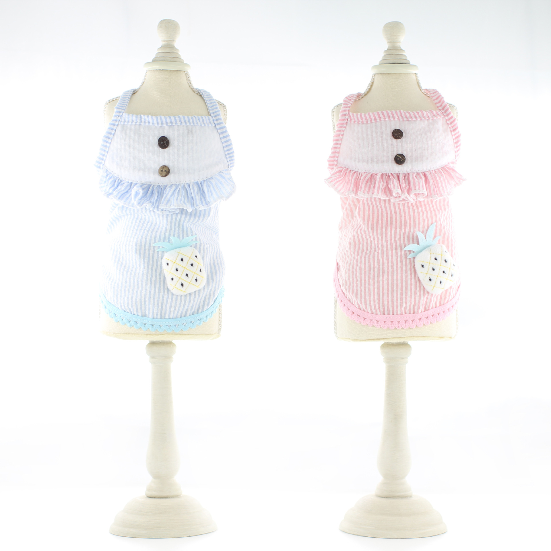 Áo cho thú cưng, áo sọc hình dứa nhiều kích cỡ