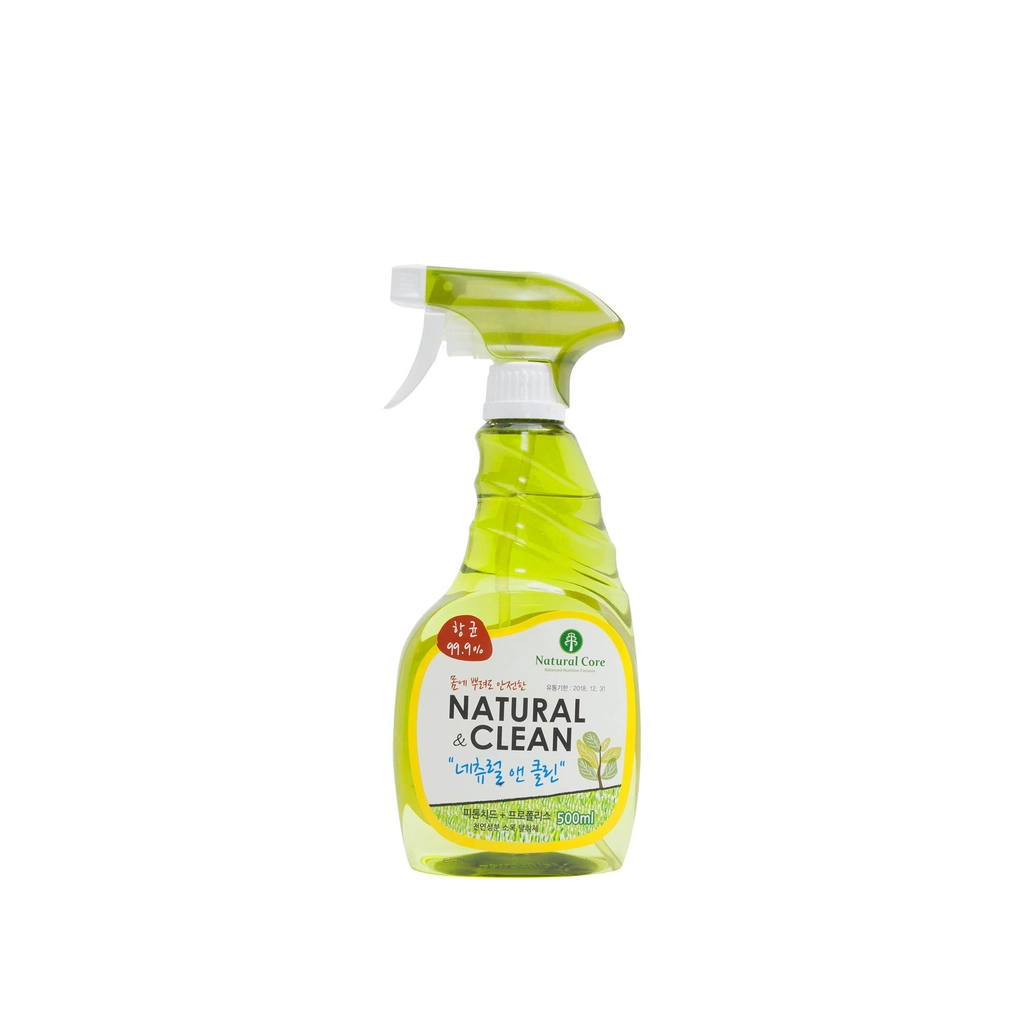 NATURAL CLEAN (500ml) Xịt Khử Mùi Diệt Khuẩn Chiết Xuất Thiên Nhiên