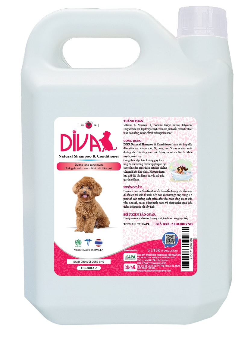 Sữa Tắm DIVA - Sữa Tắm Dành Cho Chó, Sữa Tắm Chuyên Dụng Dùng Cho Spa