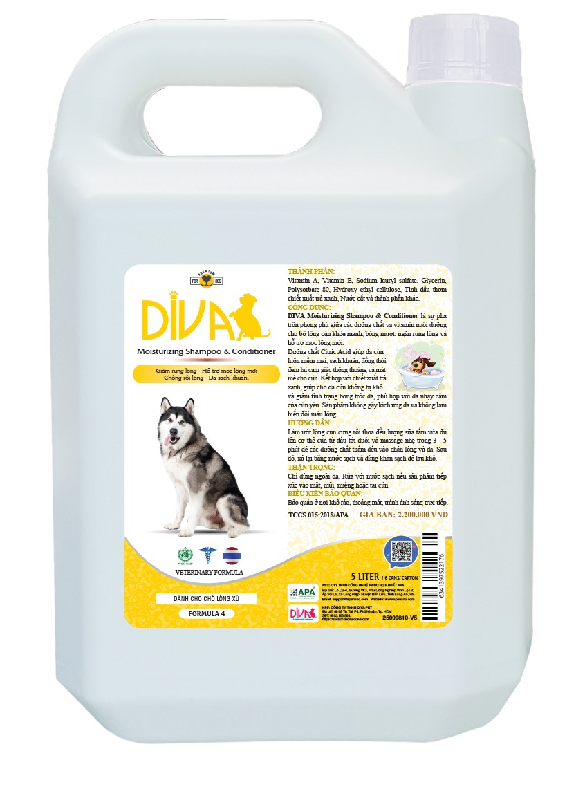 Sữa Tắm DIVA - Sữa Tắm Dành Cho Chó, Sữa Tắm Chuyên Dụng Dùng Cho Spa