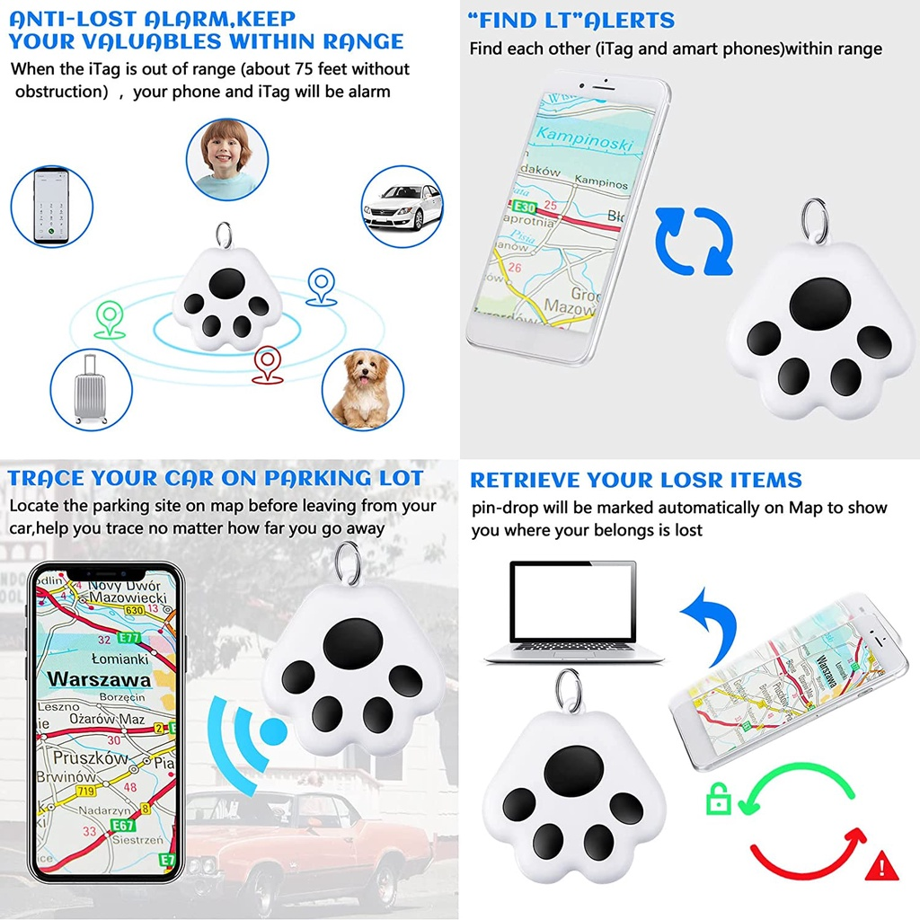 Phụ Kiện Chó Mèo - Thiết Bị Định Vị GPS Dò Tìm Thú Cưng Chống Thất Lạc