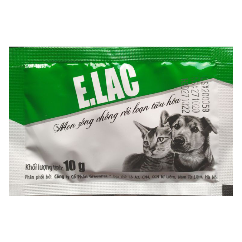 Men E.lac - Men Tiêu Hóa Trị Tiêu Chảy Chó Mèo