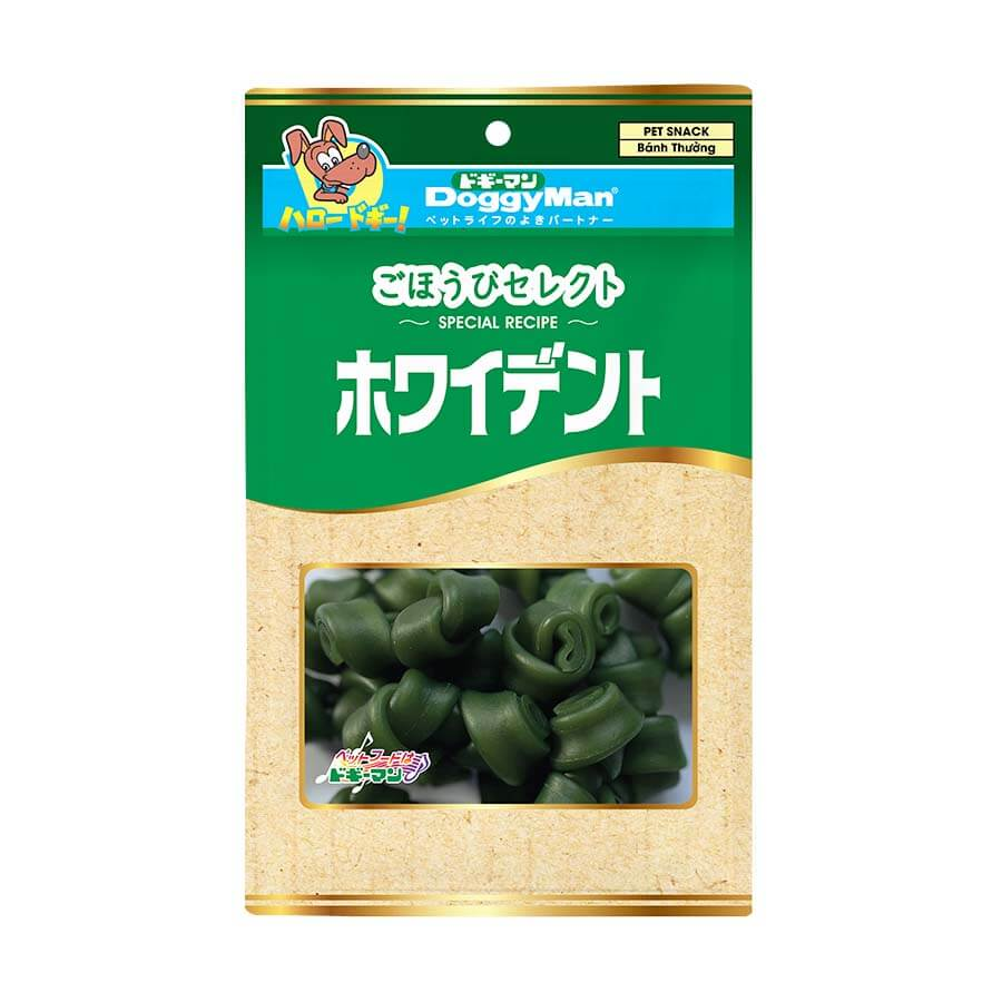 DOGGY MAN Bánh Thưởng Cho Chó - Xương Nơ Sữa Dê, Xương Nơ Thơm Miệng