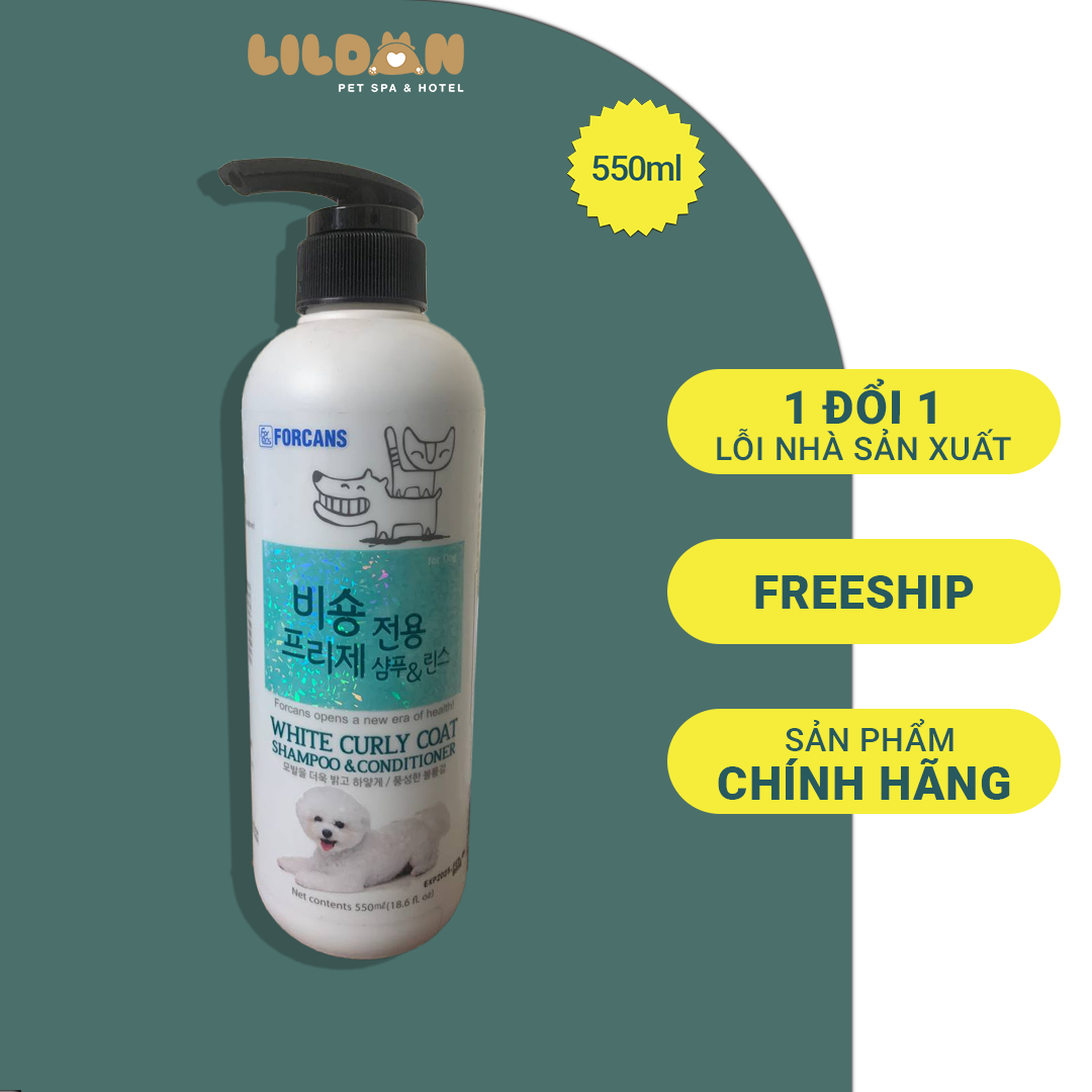 FORCANS Dầu Gội Và Xã Dành Cho Chó