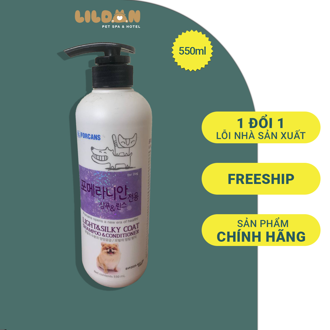 FORCANS Dầu Gội Và Xã Dành Cho Chó