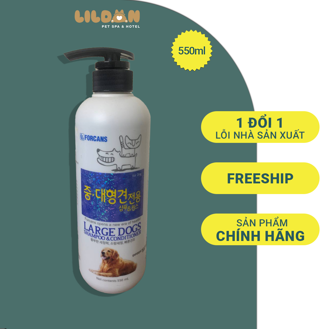 FORCANS Dầu Gội Và Xã Dành Cho Chó