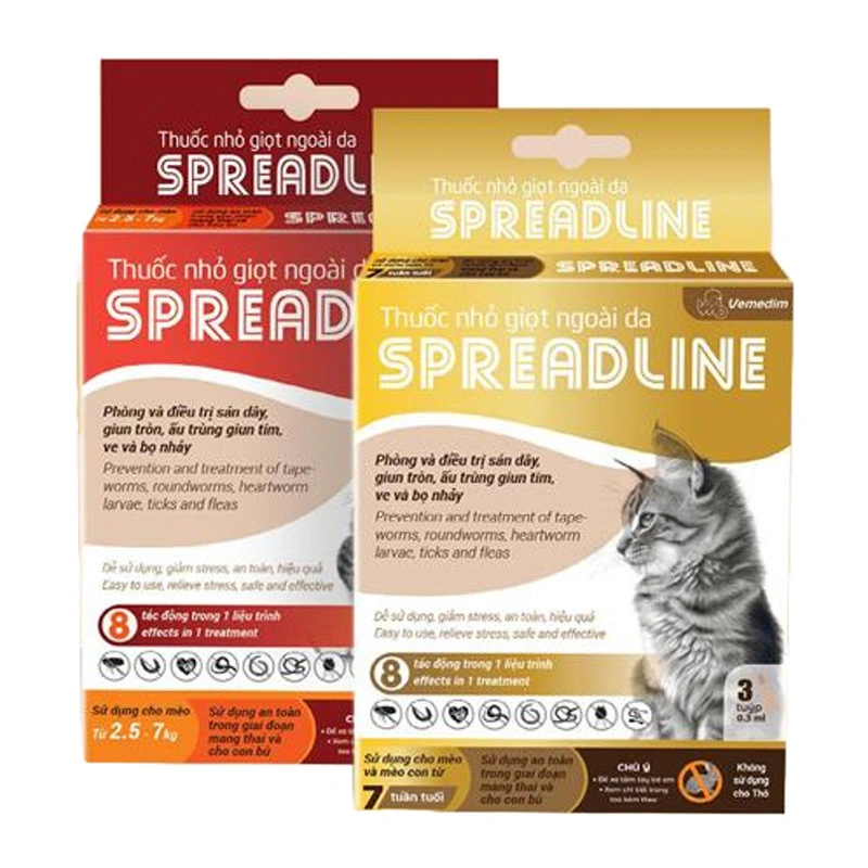 SPREADLINE (Vemedim) Thuốc Nhỏ Gáy Trị Ve Rận Trên Mèo