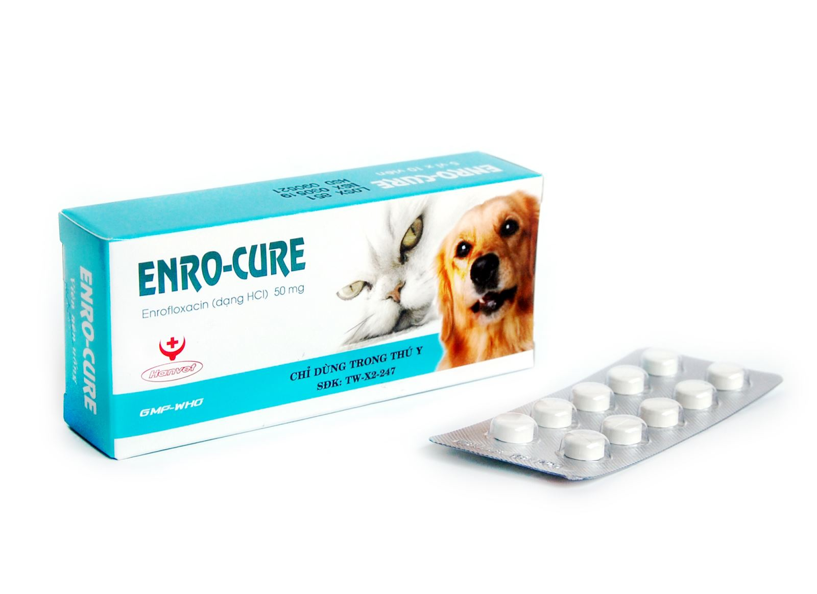 ENRO-CURE - Trị viêm tai ngoài, nhiễm khuẩn đường ruột chó mèo