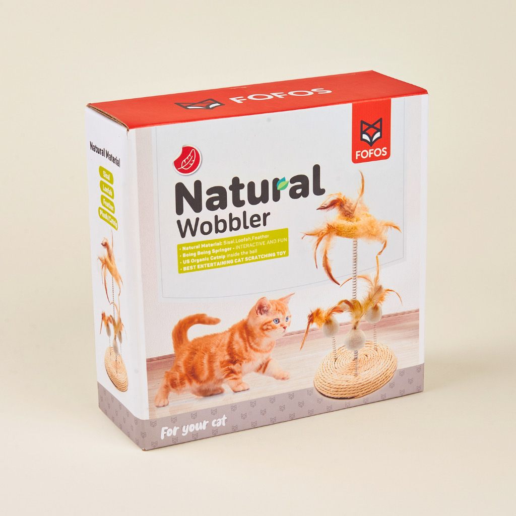 FOFOS Bàn Cào Móng Mèo Dây Thừng Có Lông Vũ