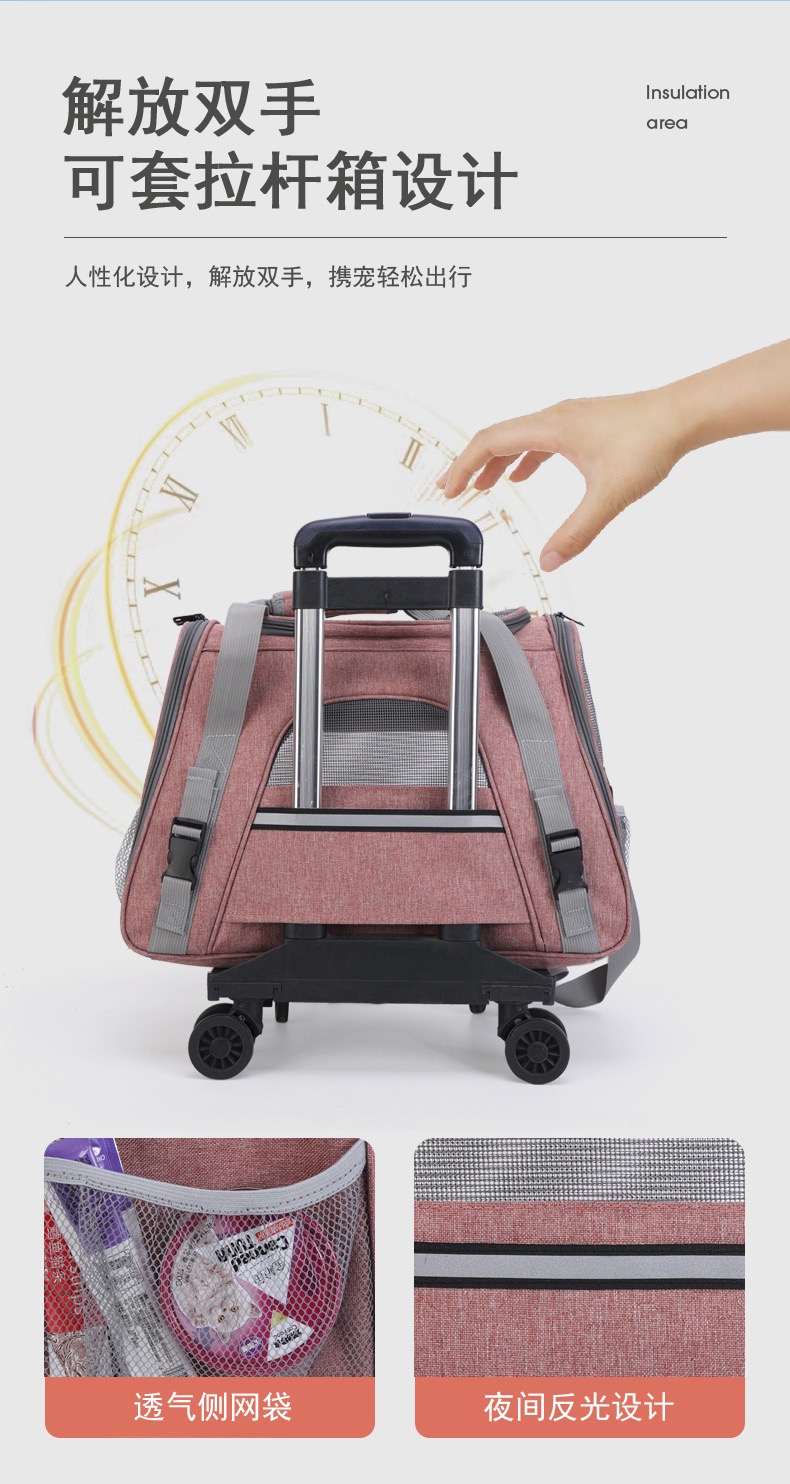 Túi Vận Chuyển Chó Mèo, Mặt Lưới Thoáng Khí