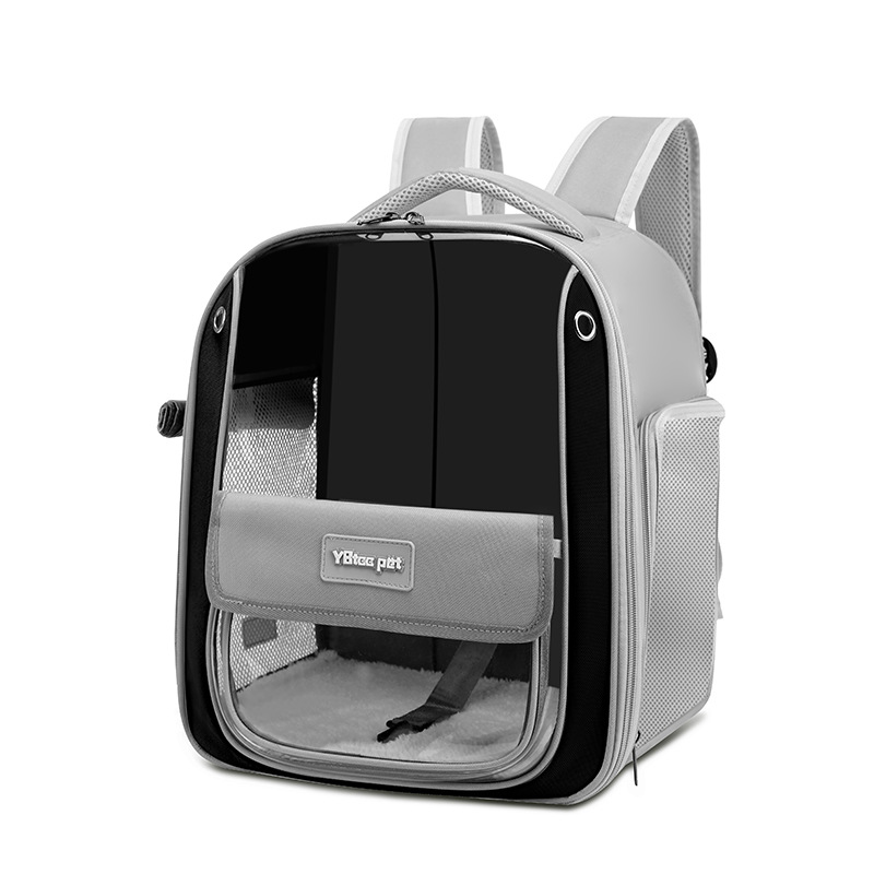 Balo Vận Chuyển Chó Mèo Nỉ, Nhựa Trong Suốt