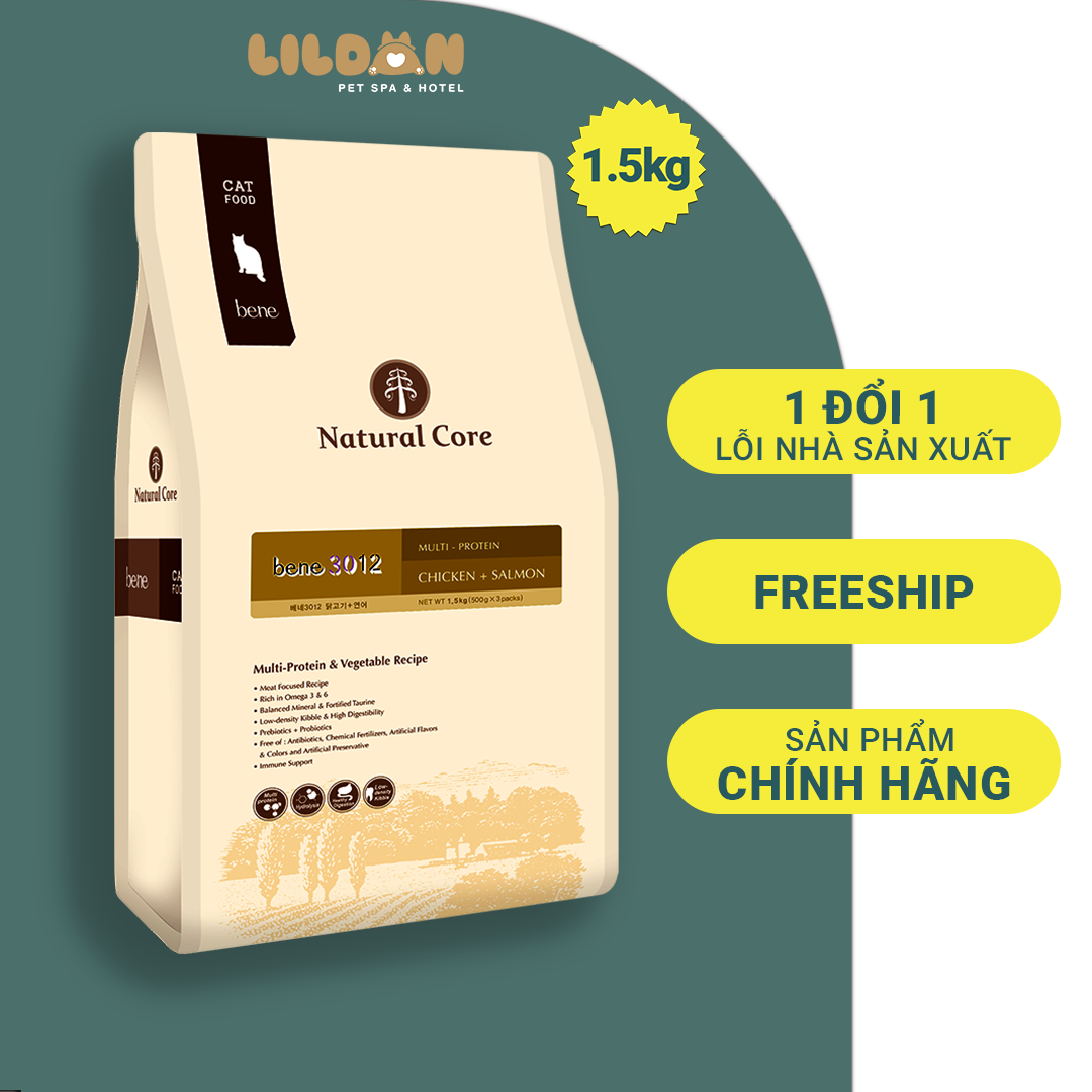 NATURAL CORE (1.5kg) Thức Ăn Hạt Hữu Cơ Cho Mèo