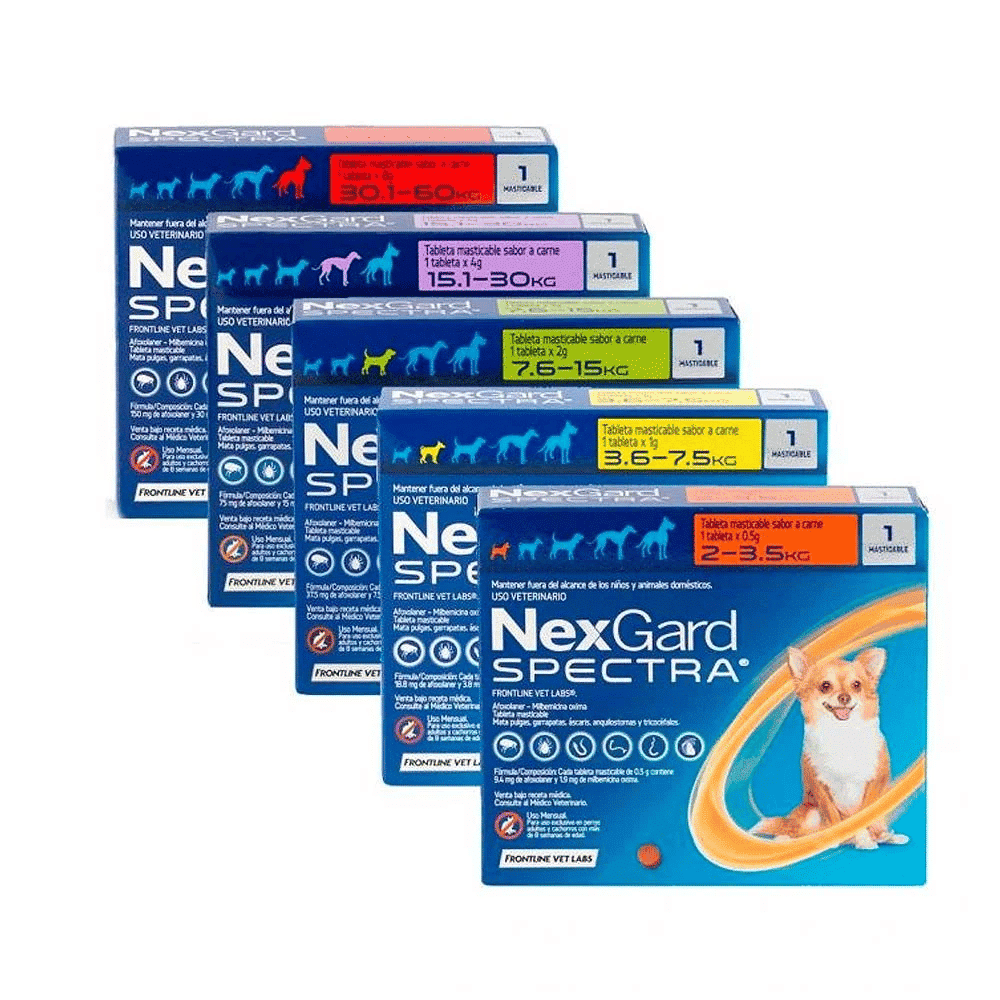 NEXGARD SPECTRA - Viên Trị Nội Ngoại Kí Sinh Trùng