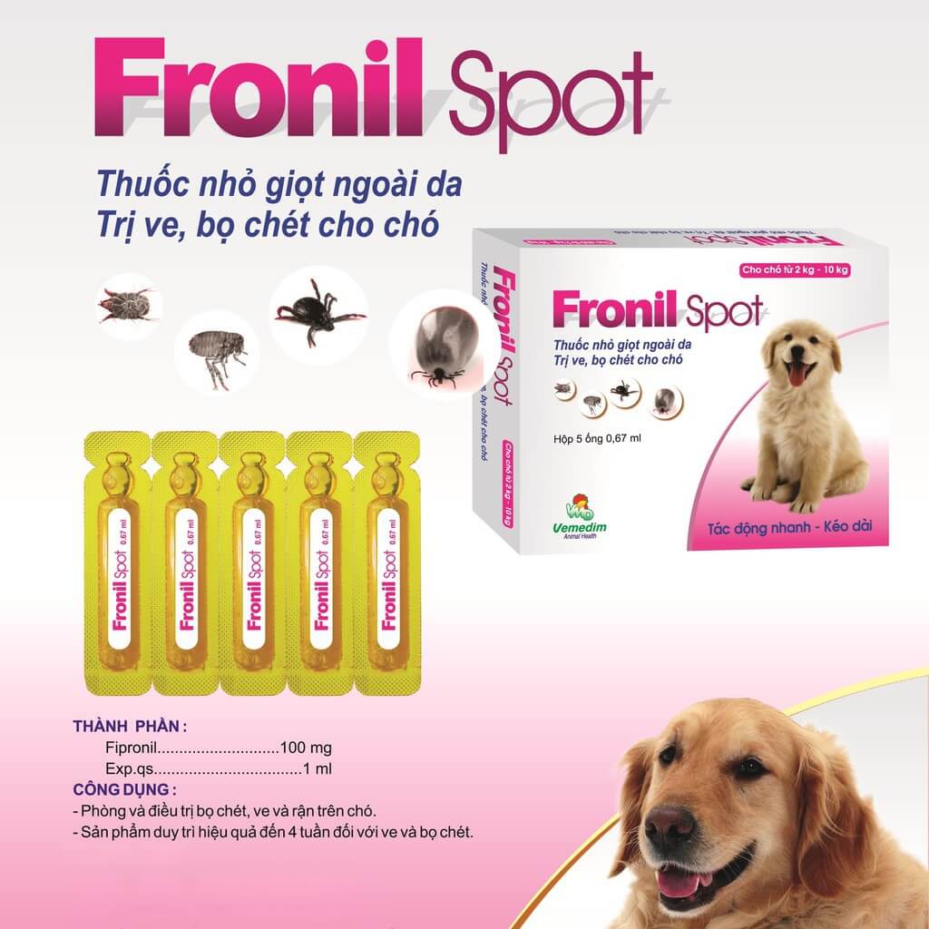 FRONIL SPOT Ống Nhỏ Gáy Trị Ve Rận