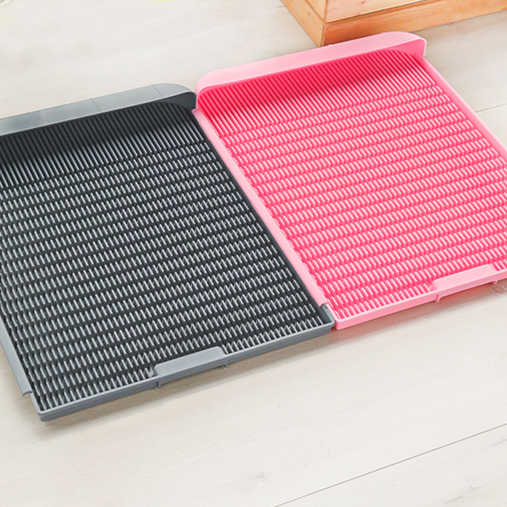 Khay Vệ Sinh Vệ Sinh Phẳng Nhỏ, Vừa, Lớn Có Thể Rửa Được, Chống Trượt