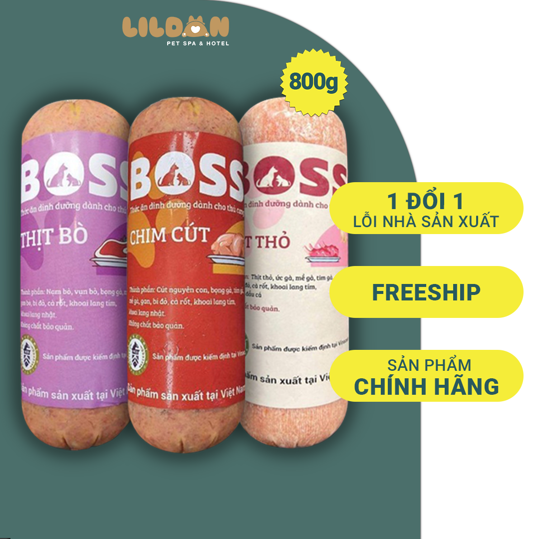 Raw Food - BOSS 800g - Thực phẩm tươi dành cho cún nhiều loại