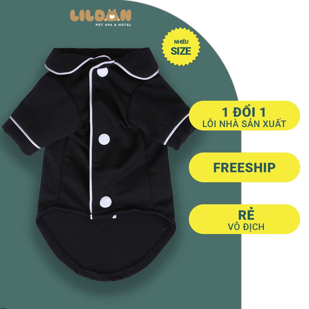 Áo cho thú cưng, áo pijama nhiều màu sắc, hoa văn