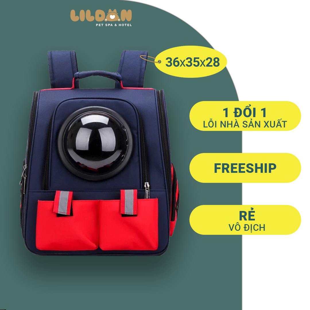 Balo, Vali Vận Chuyển Chó Mèo - Balo, Vali 2 Tone Màu Tùy Chọn