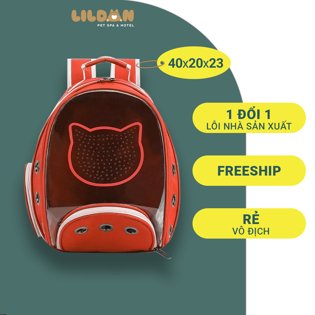 Balo, Vali Vận Chuyển Chó Mèo Hình Mèo