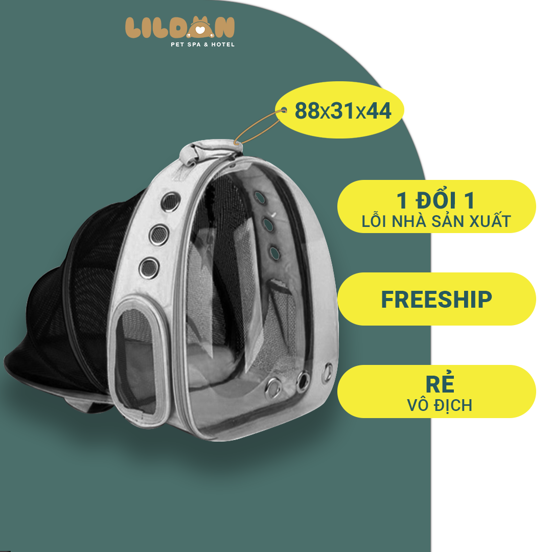 Balo, Vali Vận Chuyển Chó Mèo Có Thể Nới Rộng, Có Lỗ Thoáng Khí Tiện Di Chuyển Đường Xa
