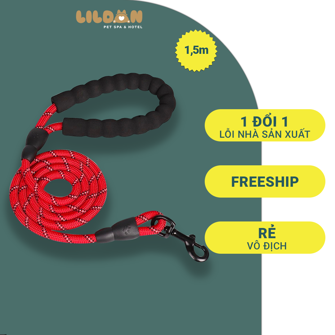 Dây Dẫn Chó Mèo - Dây Dắt Thú Cưng Đi Dạo Tích Hợp Tay Dắt Và Đệm Lót Thoải Mái Tiện Lợi