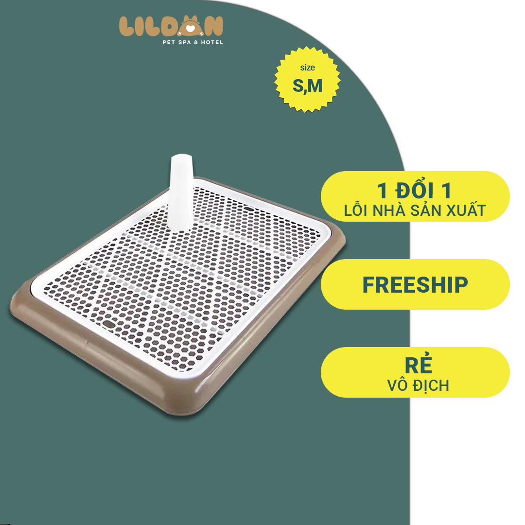 Khay Vệ Sinh Cho Chó - Khay Vệ Sinh Có Cọc Dành Cho Chó Nhỏ