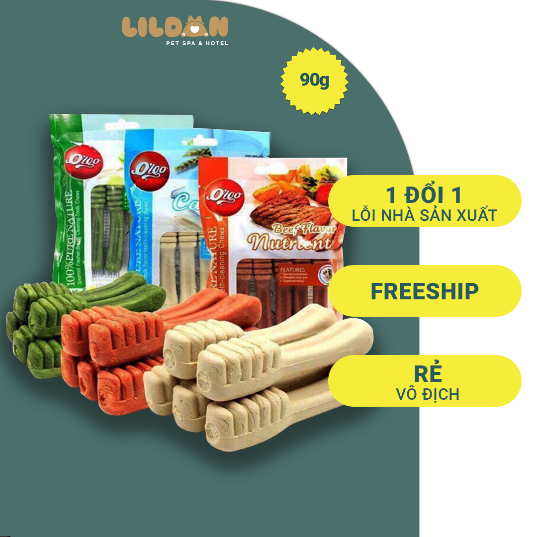 TAOTAOPETS (90g) Bánh Thưởng Snack Thưởng - Bánh Thưởng Xương Bàn Chải Gặm Sạch Răng Thơm Miệng