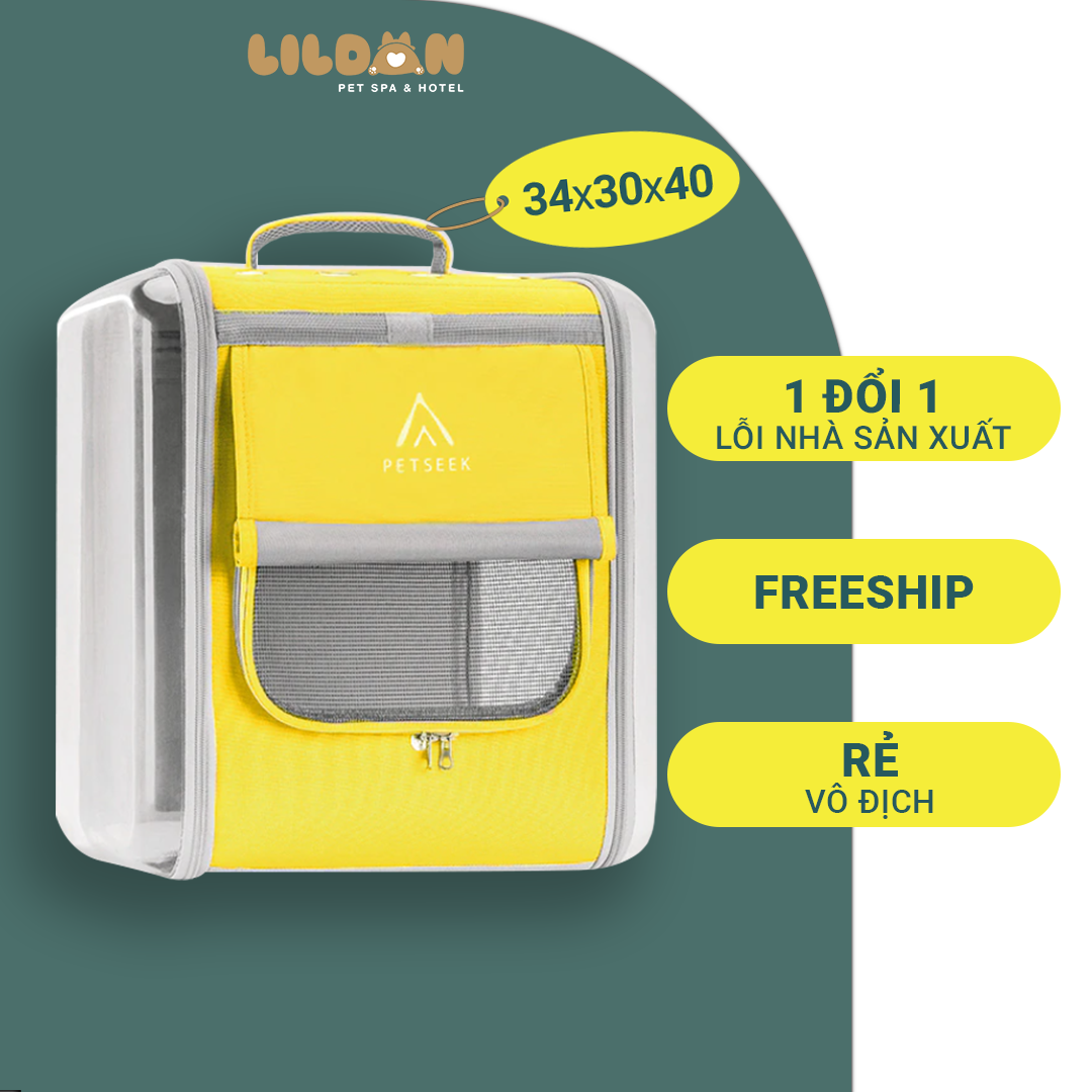 Balo, Vali Vận Chuyển Chó Mèo - Túi Vận Chuyển Chó Mèo Dạng Hộp