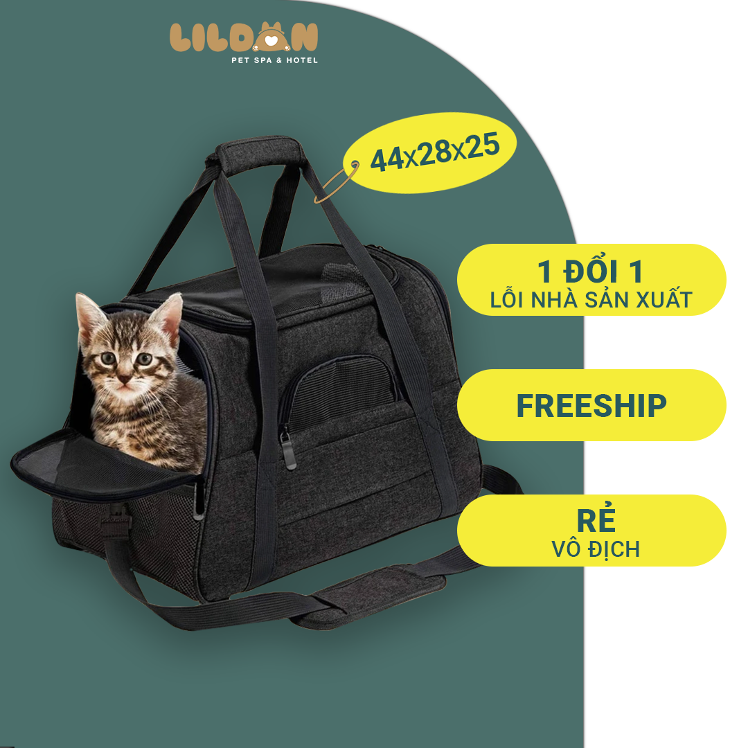 Balo, Vali Vận Chuyển - Túi Vận Chuyển Chó Mèo Bằng Vải Nỉ Xịn Xò