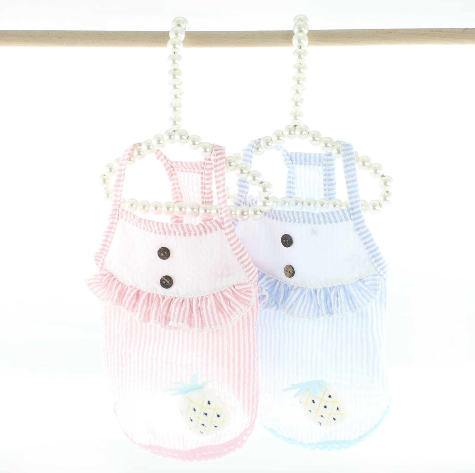 Áo cho thú cưng, áo sọc hình dứa nhiều kích cỡ