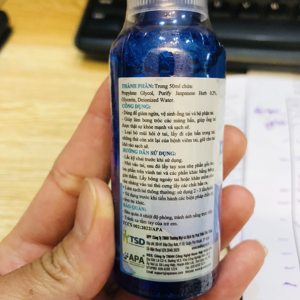 DENSENTO Pet Ear Cleaner - Dung Dịch Làm Sạch Tai Cho Chó Mèo