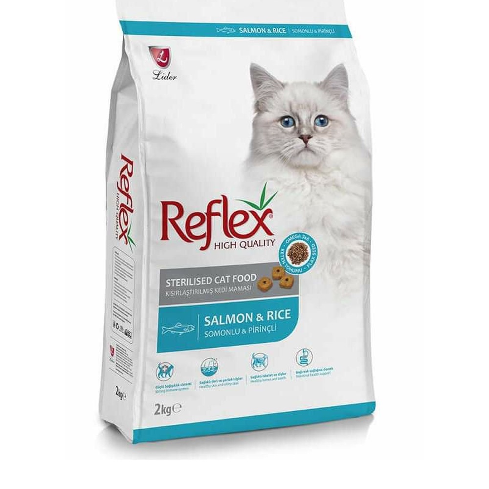 REFLEX (2kg) Thức Ăn Hạt Khô Dành Cho Mèo Con Và Mèo Trưởng Thành