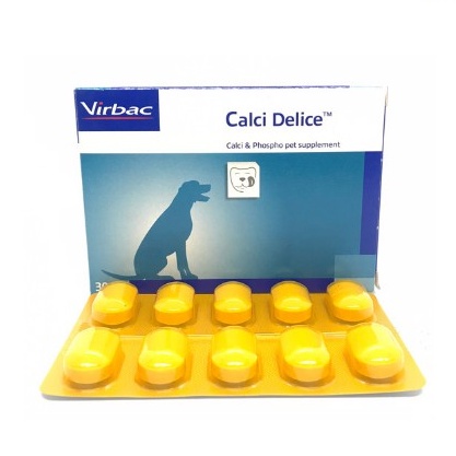 VIRBAC CALCIDELINCE Viên Canxi & Khoáng Chất Ngon Miệng Cho Chó