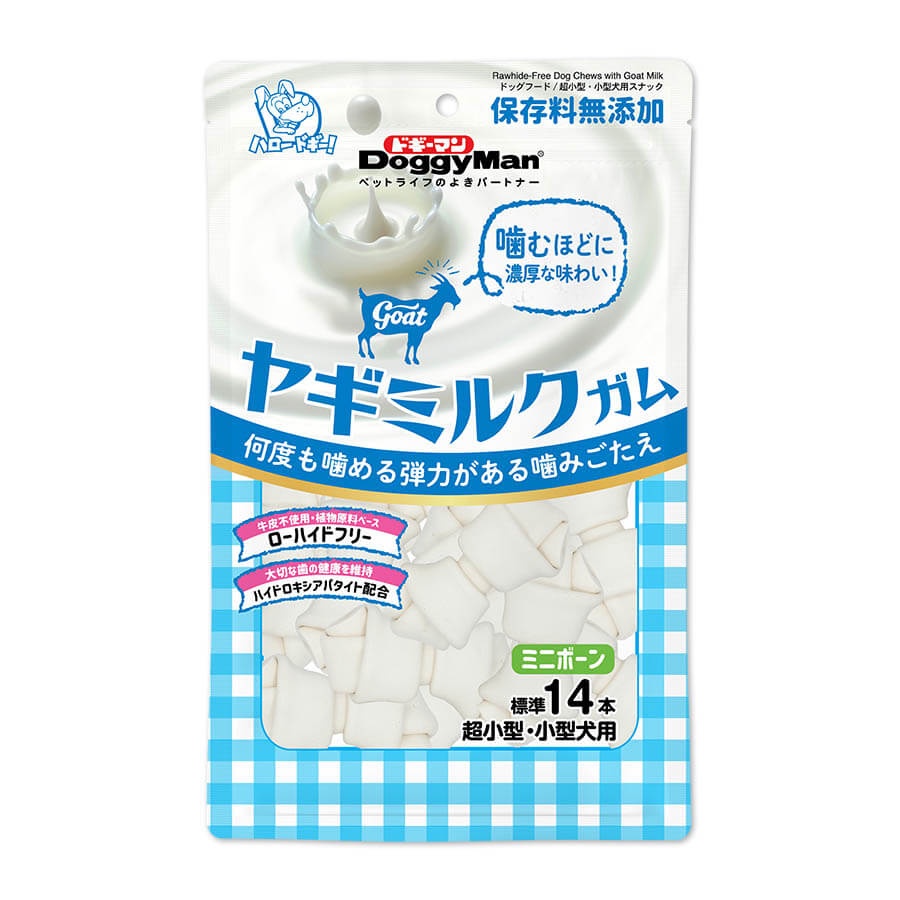 DOGGY MAN Bánh Thưởng Cho Chó - Xương Nơ Sữa Dê, Xương Nơ Thơm Miệng
