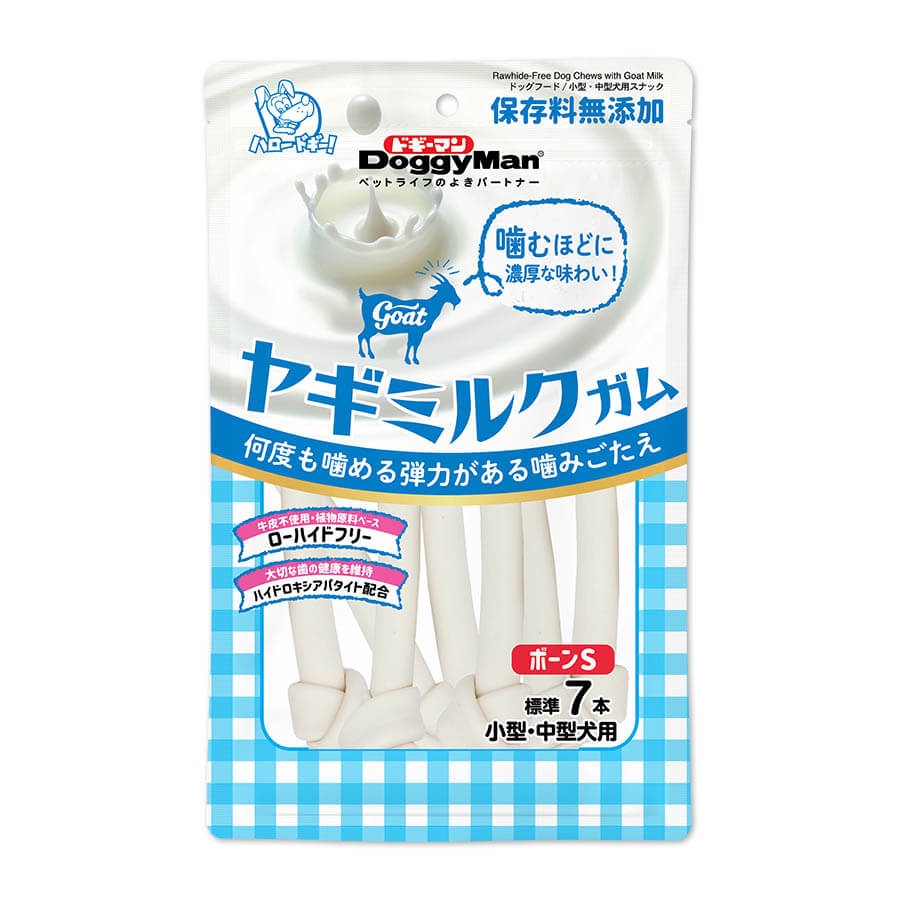 DOGGY MAN Bánh Thưởng Cho Chó - Xương Nơ Sữa Dê, Xương Nơ Thơm Miệng