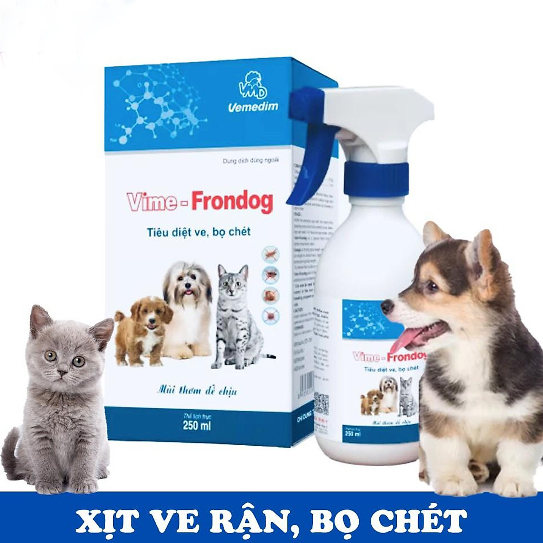 VIME-FORNDOG Xịt Ve Rận Trên Chó Mèo và Môi Trường