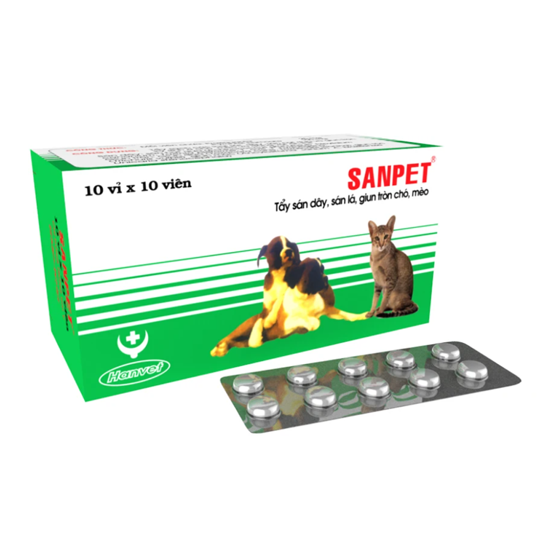 SANPET Viên tẩy giun