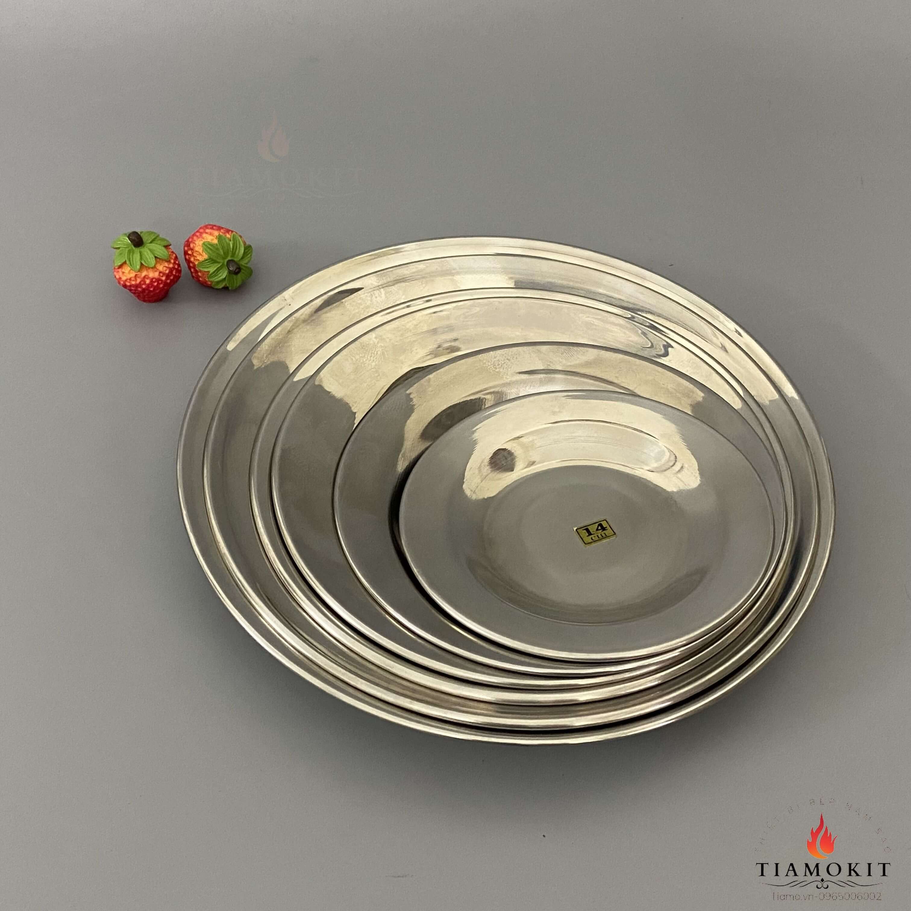 Đĩa inox sus201 nhiều kích thước cao cấp, an toàn, tiện dụng