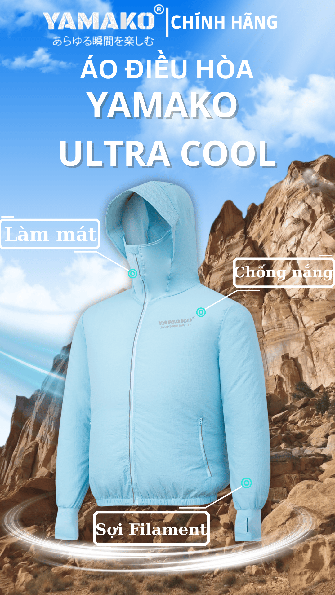 Áo Điều Hòa Yamako – Mát Cả Người, Yên Tâm Cả Mùa