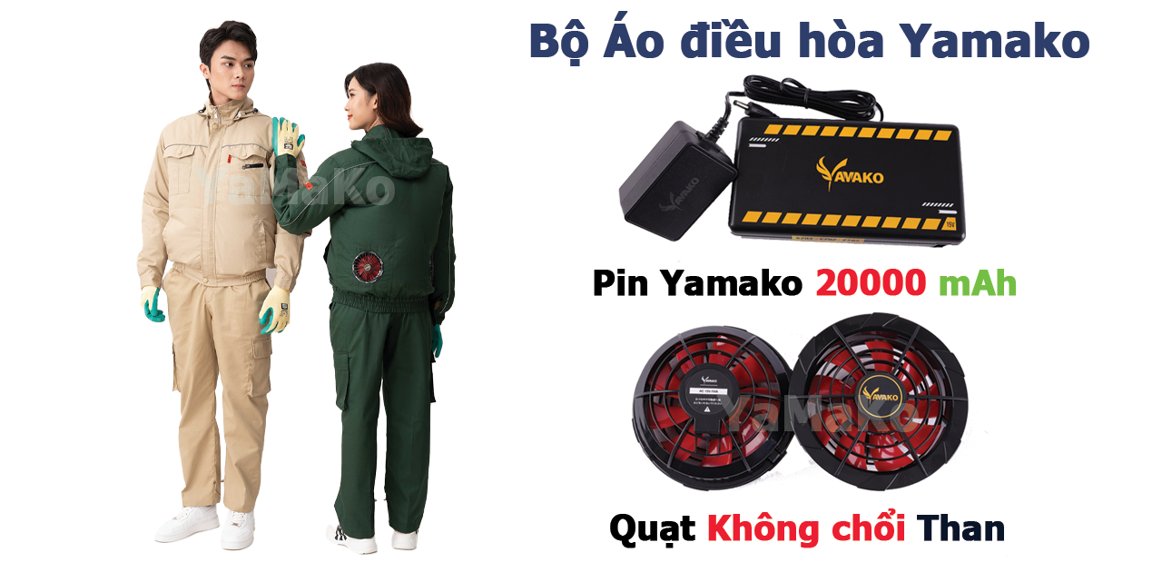 Áo quạt điều hòa Yamako Nhật Bản
