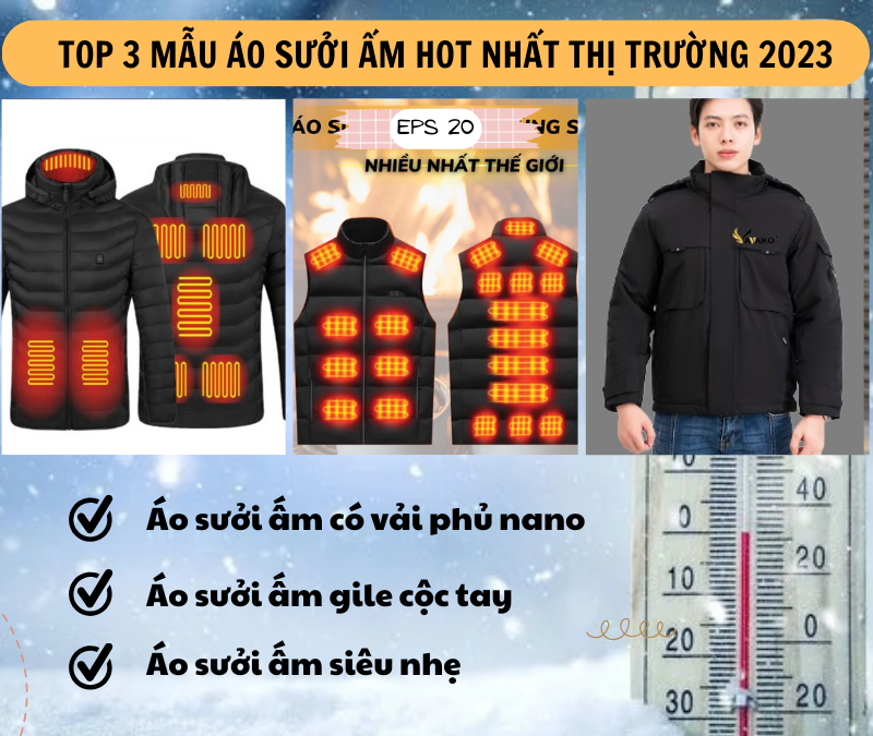 TOP 3 MẪU ÁO SƯỞI ẤM HOT NHẤT THỊ TRƯỜNG 2023