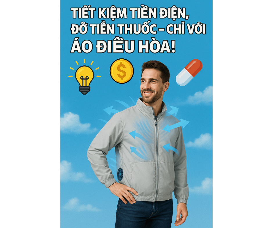Tiết kiệm tiền điện, đỡ tiền thuốc – chỉ với áo điều hòa!