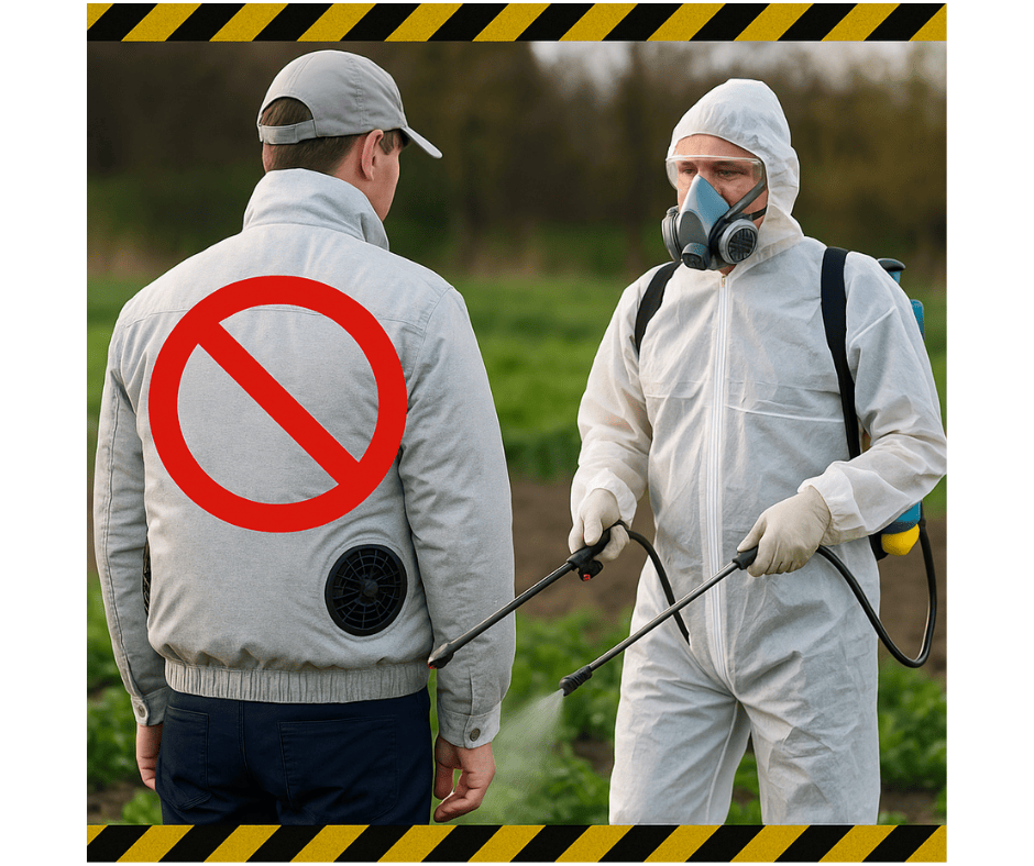 Làm phun thuốc sâu có nên mặc áo điều hòa không ?